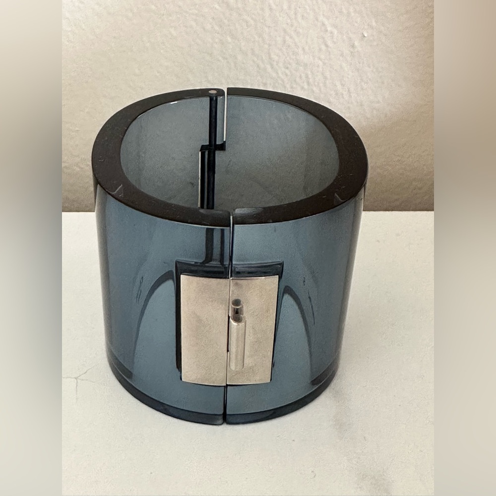 Celine Blue Lucite Cuff-Small - Picture 7 of 14